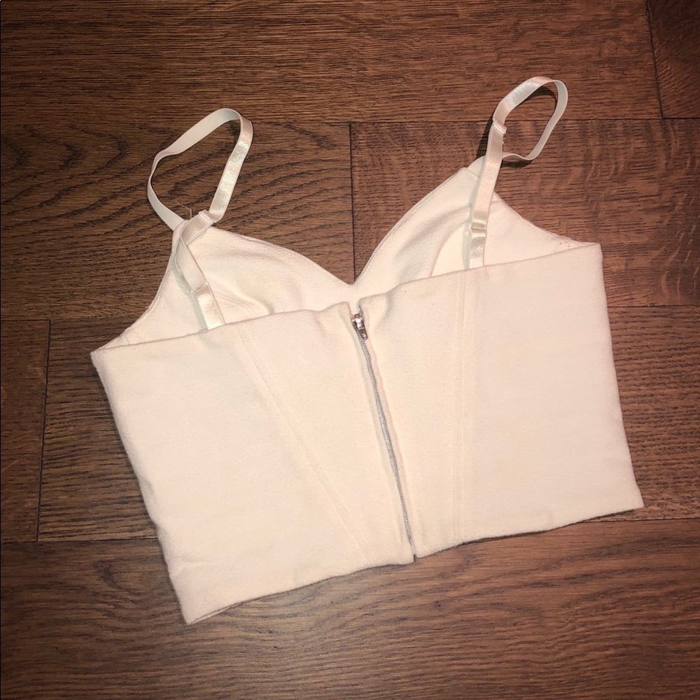 Aritzia Babaton white crop top with thin straps - Picture 3 of 3